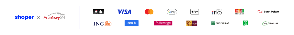 Metody płatności w sklepie – otwiera się w nowej karcie