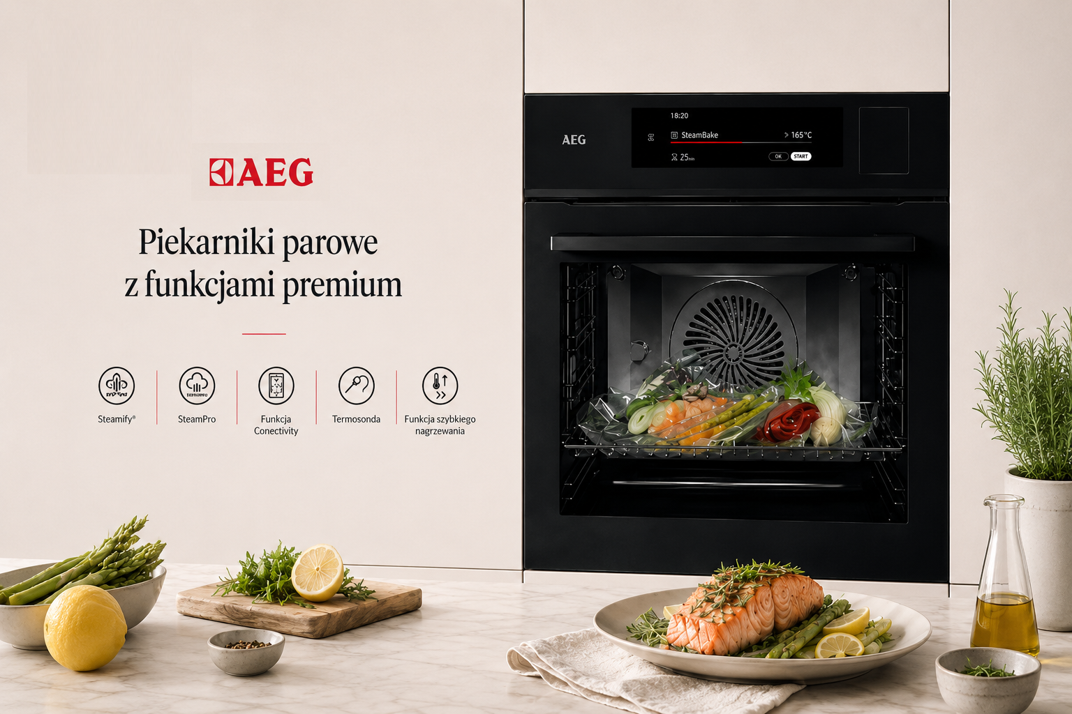Piekarniki parowe AEG – SteamCrisp czy SteamPro?